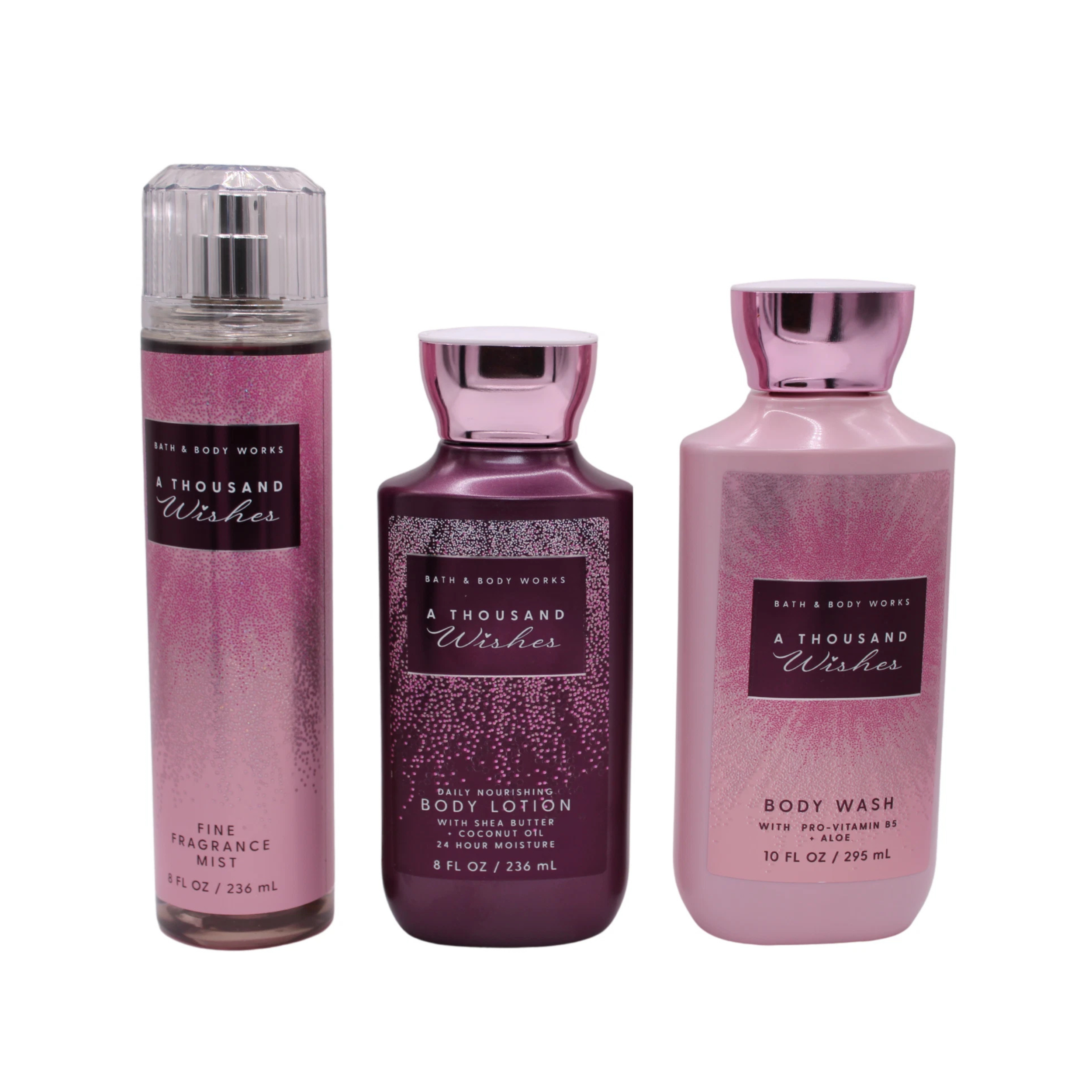 A Thousand Wishes Bath And Body Works Set 3 Pcs (Mist/Lotion/Shower Gel)