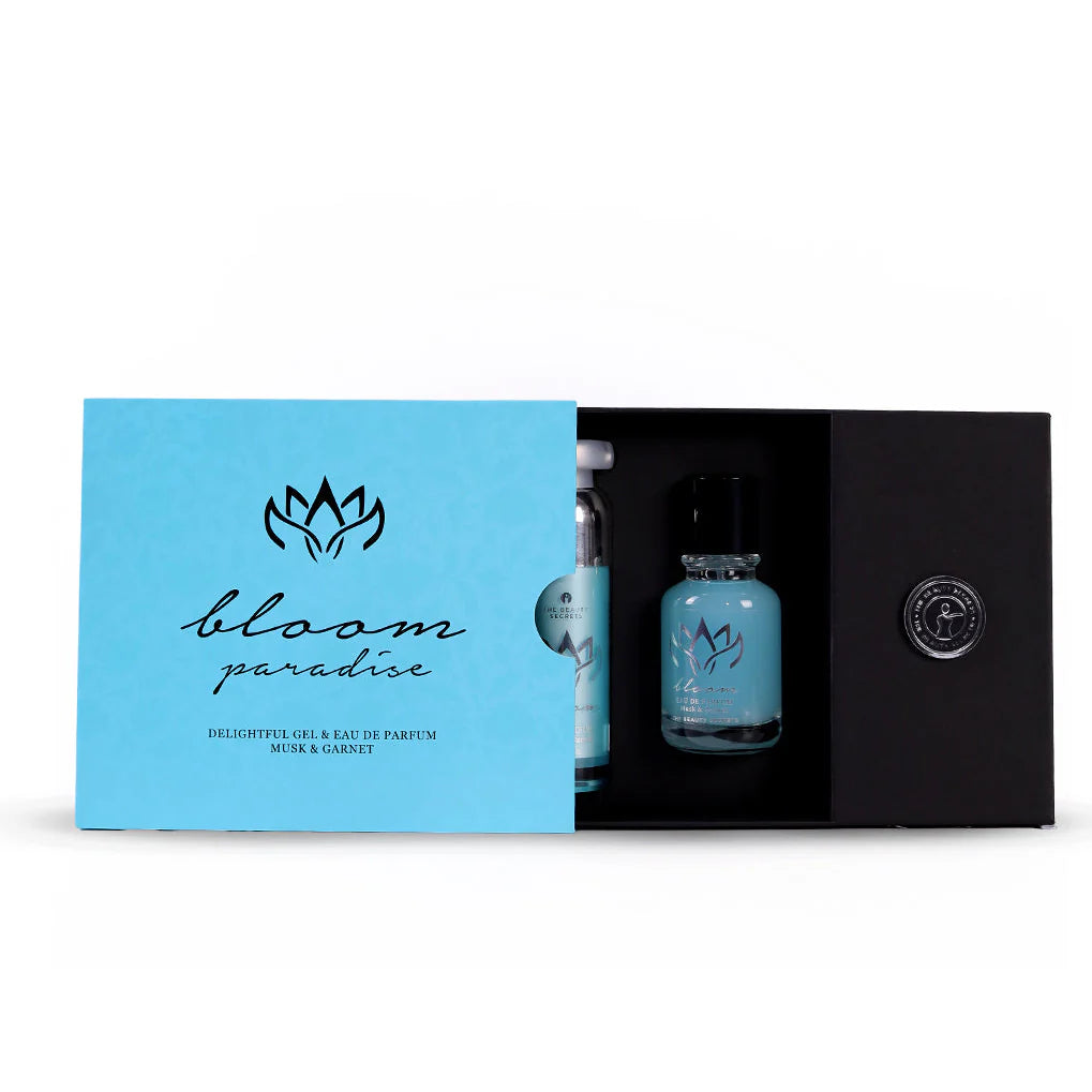 Bloom Paradise Musk And Garnet Set